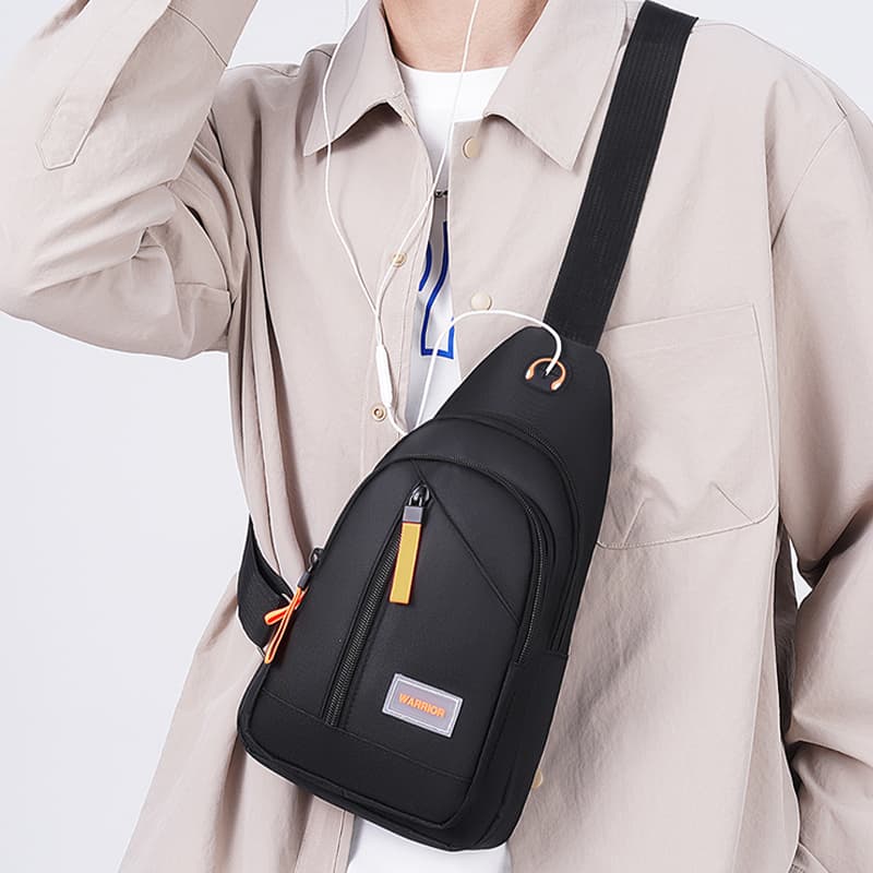 Нагрудная сумка Warrior Oxford Chest Bag (Sling) Unisex Black Warrior Оксфорд Нагрудная Сумка (Слинг) Унисекс Черная - изображение 5