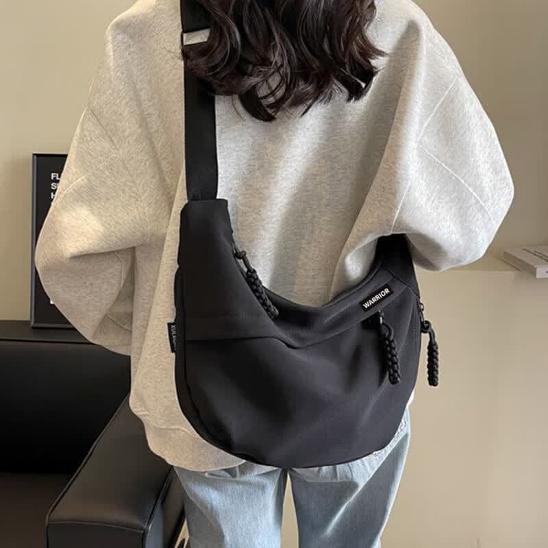 Сумка через плечо Warrior Oxford Crossbody Bag Shoulder Bag Унисекс Черный Белый - изображение 3