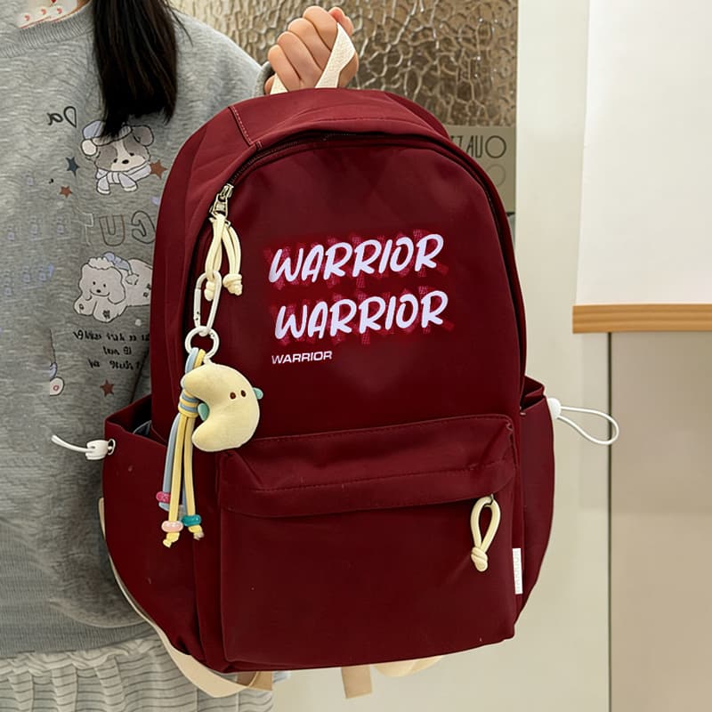 Рюкзак Warrior Нейлоновый Рюкзак Большой Унисекс Бордовый Матча Зеленый - изображение 4