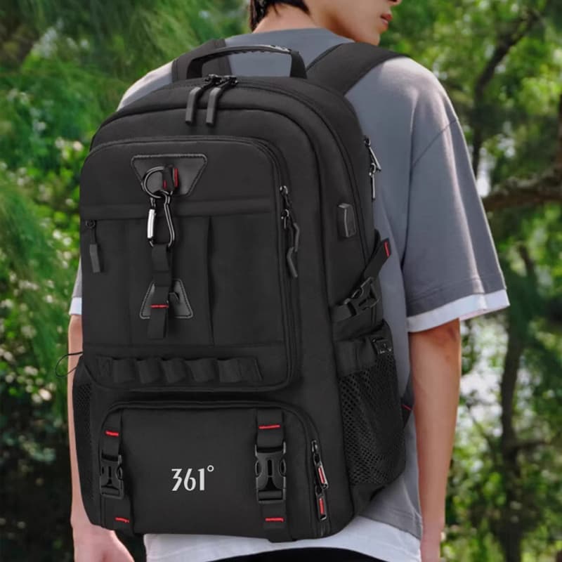 Рюкзак 361° Oxford Backpack Маленький размер Большой размер Мужской Черный - изображение 5