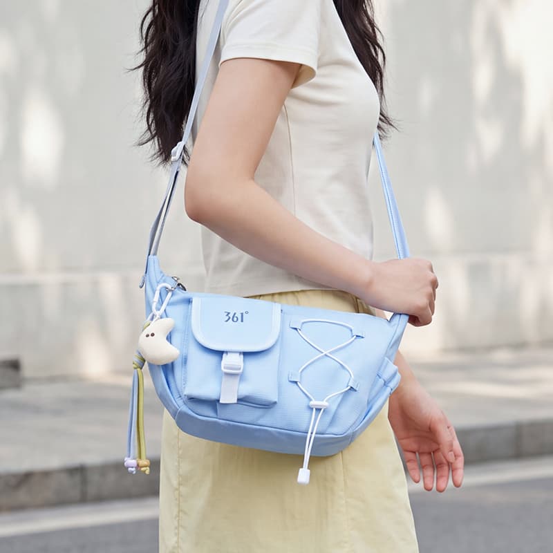 Сумка через плечо 361° Crossbody Bag Blue (Брелок включен) Женская - изображение 4
