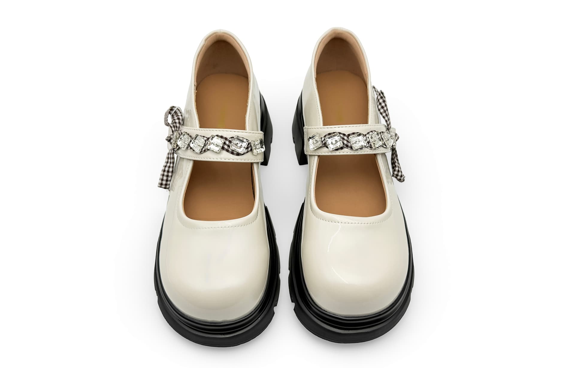 DAPHNE Mary Jane Shoes Beige Women's - изображение 6
