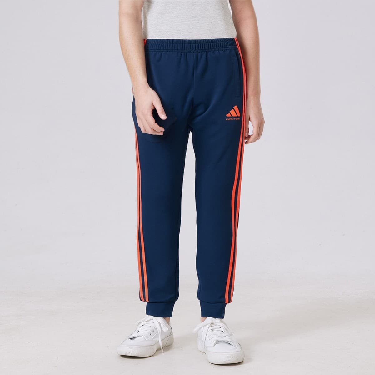 Adidas Темно-синие детские тренировочные штаны - изображение 4