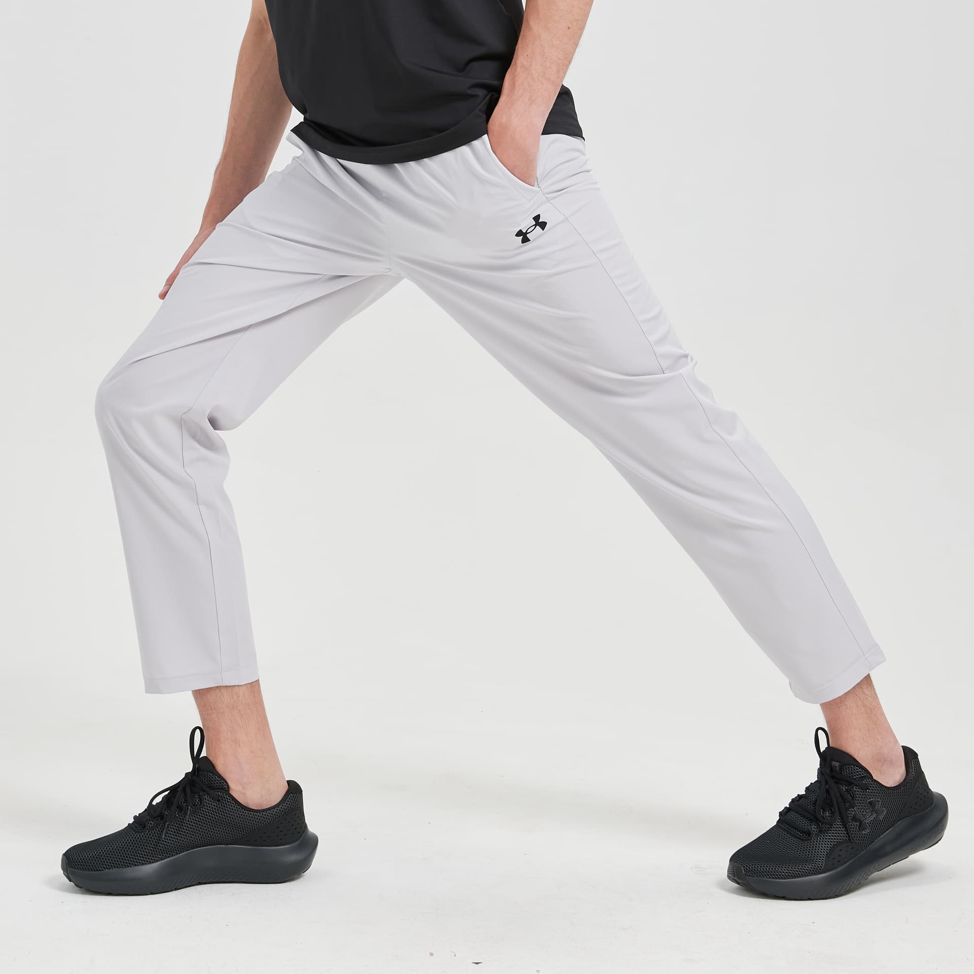 Штаны Under Armour Under Armour Спортивные трикотажные штаны Унисекс Серый - изображение 5