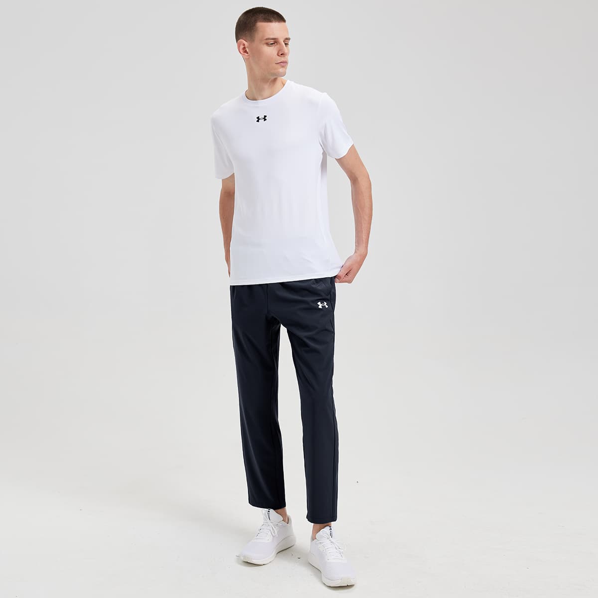 Штаны Under Armour Under Armour Вязаные тренировочные брюки мужские черные - изображение 6