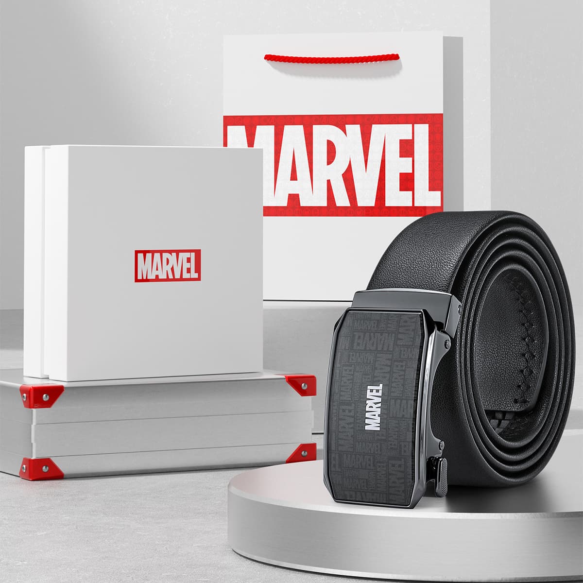 Ремень Disney Marvel Сплав Кожаные Ремни Мужские 3,5 см - изображение 2