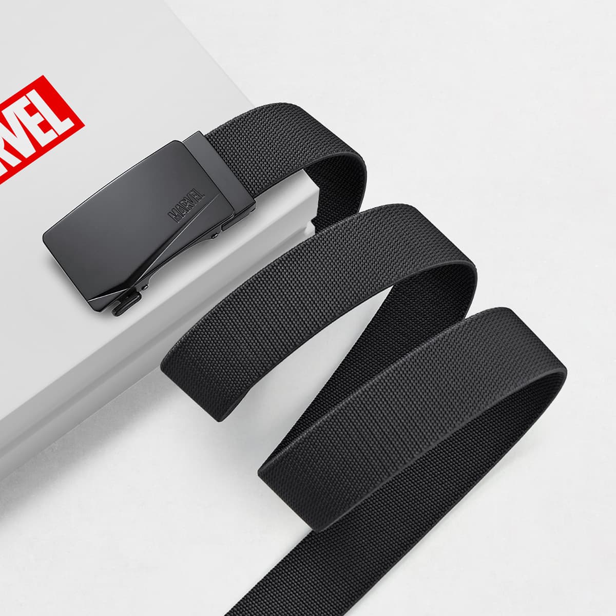 Ремень Disney Marvel Ткань Кожаные ремни Мужской Черный 3,4CM - изображение 3