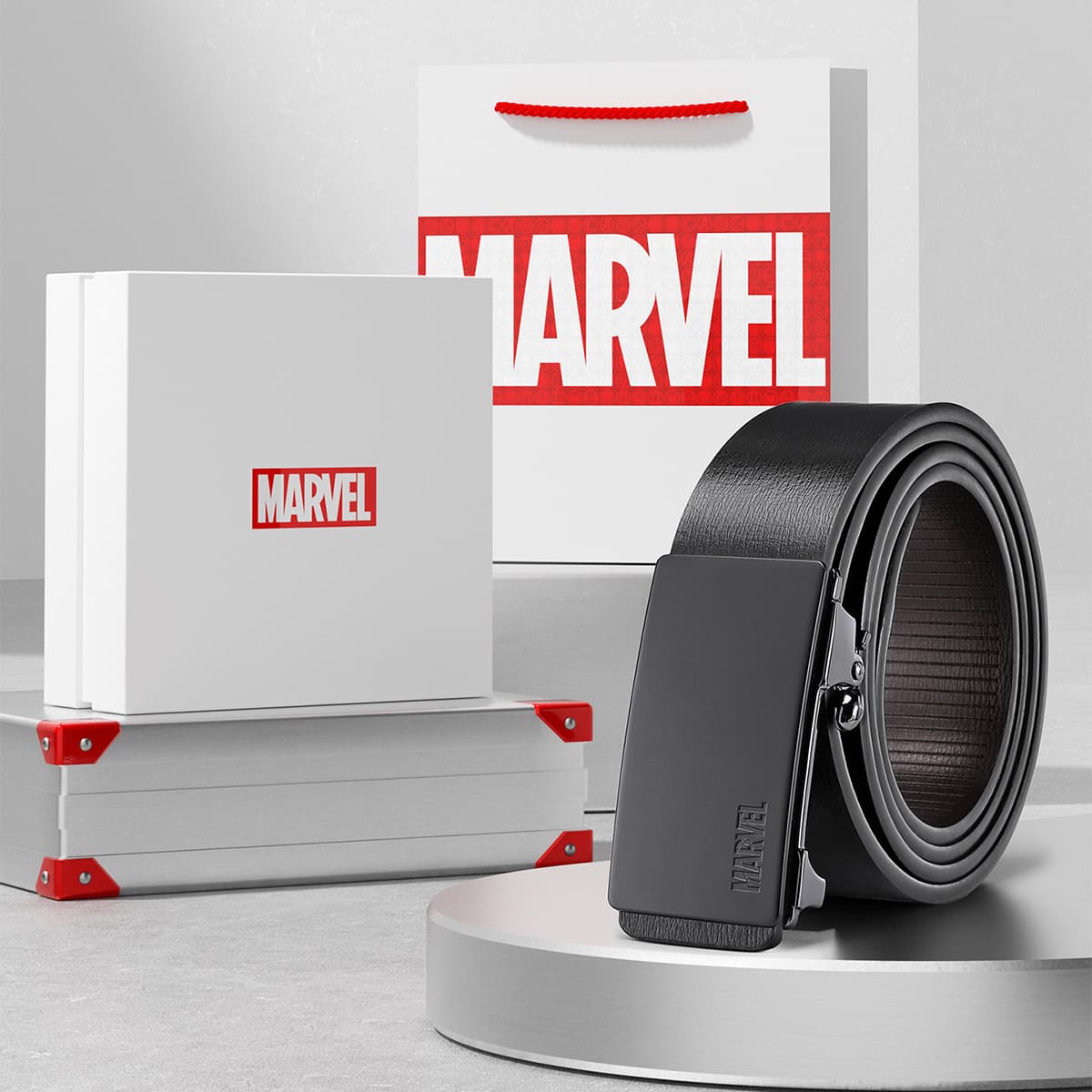 Ремень Disney Marvel Кожаные ремни Мужской Черный 3,4CM - изображение 2