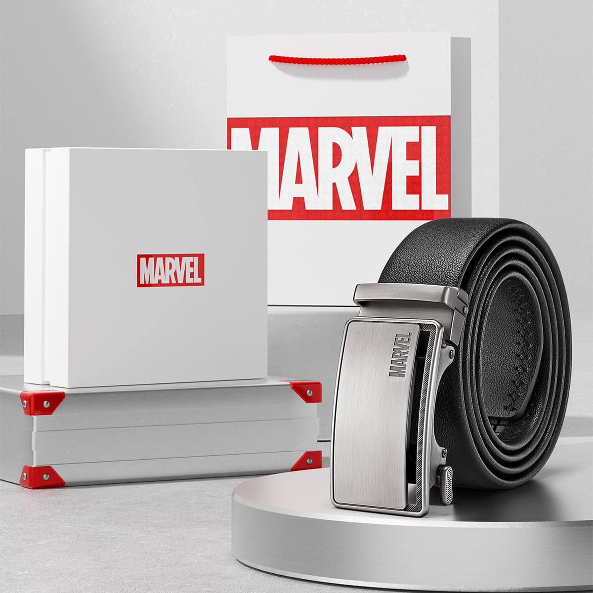 Ремень Disney Marvel Сплав Кожаные Ремни Мужские 3,5 см - изображение 3