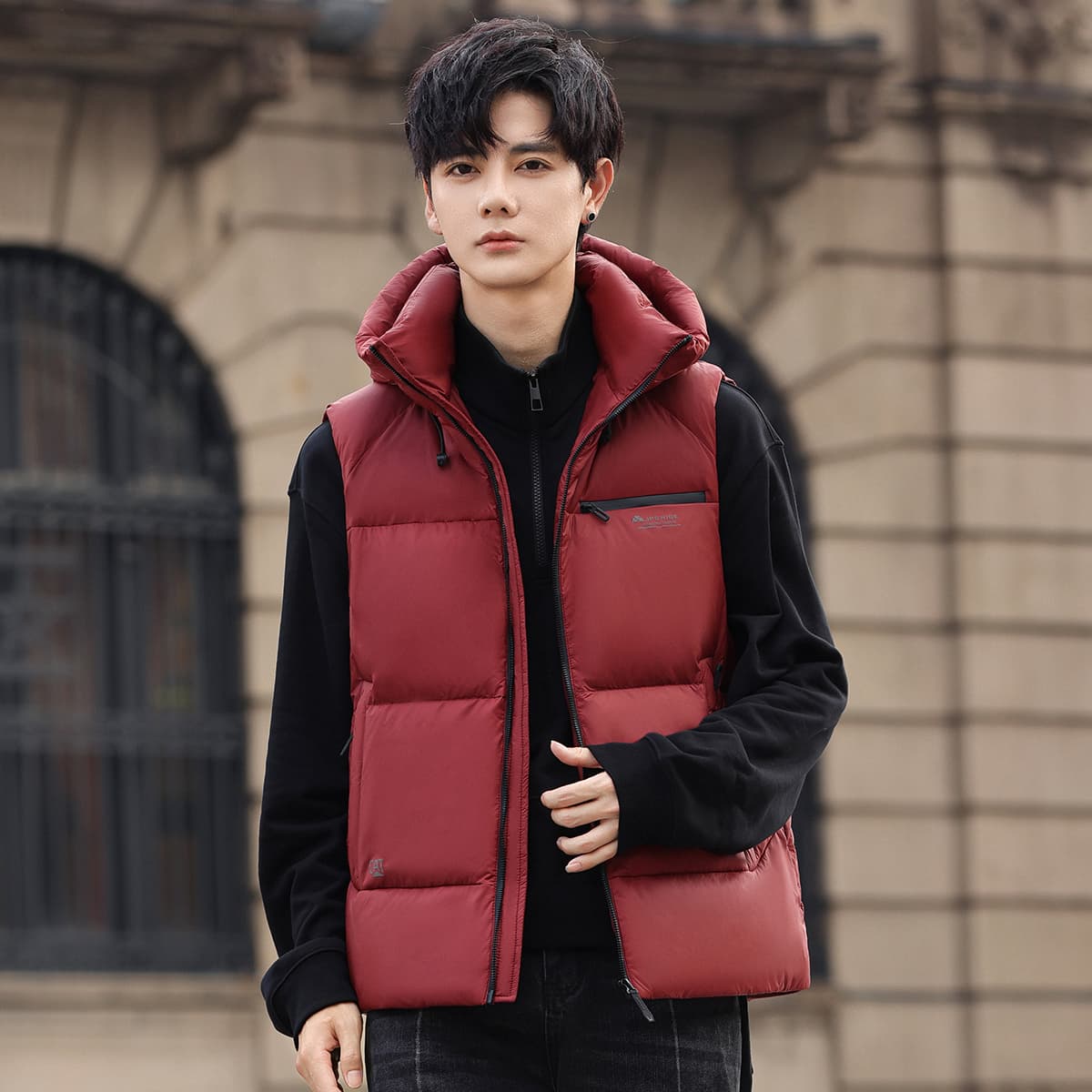 Куртка SNOW FLYING Мужской Пуховые жилеты - изображение 9