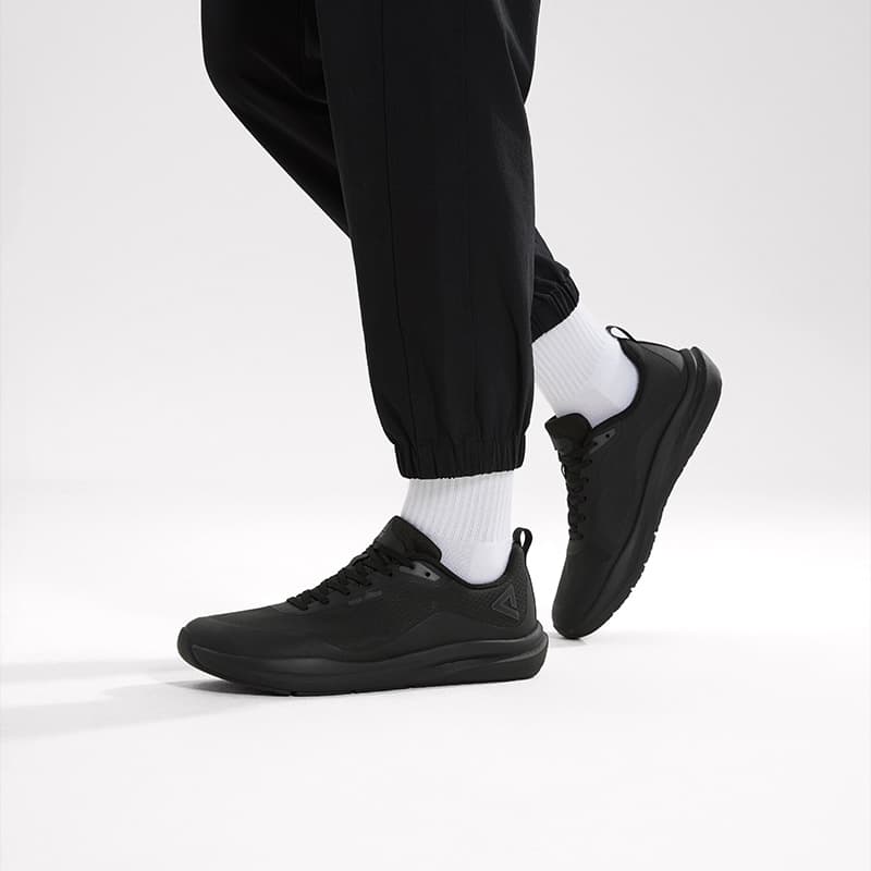 Кроссовки Peak TaiChi Barefoot Кроссовки для ходьбы Дышащий Low Топ Повседневная обувь Мужской Чисто черный - изображение 7