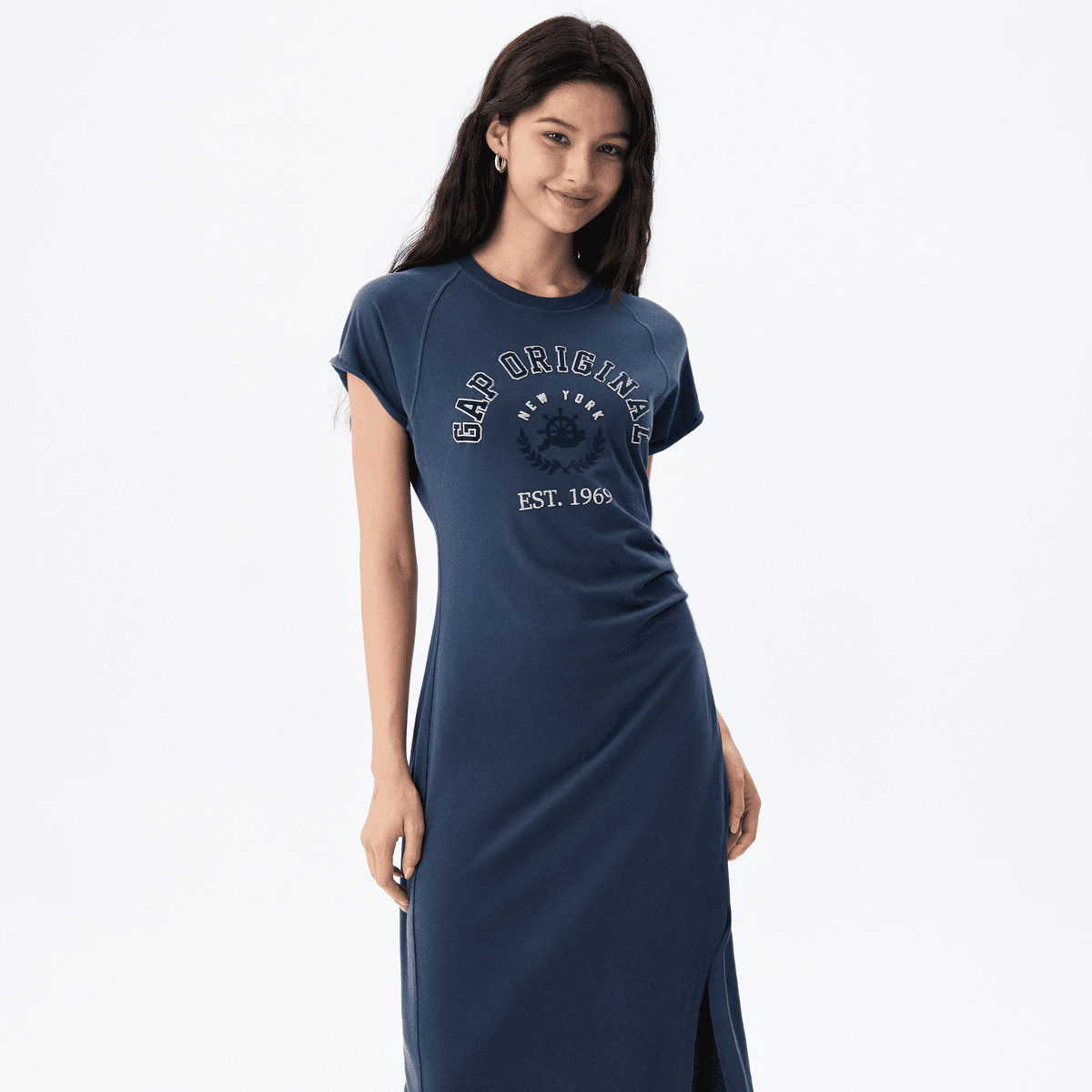 Платье GAP Короткий Sleeved Платье Женские - изображение 9