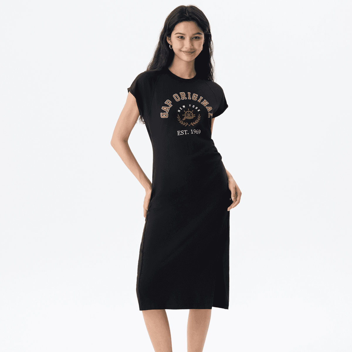 Платье GAP Короткий Sleeved Платье Женские - изображение 6