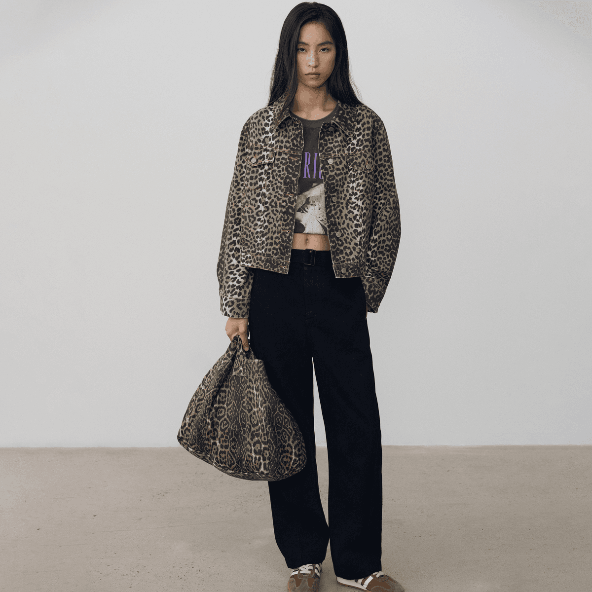 Куртка GAP Леопардовый принт Женские Куртки - изображение 3