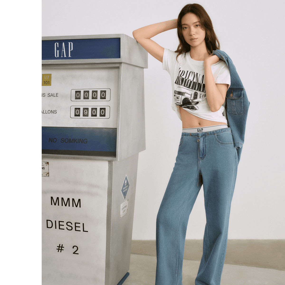 Футболка GAP Белые Женские T-рубашки - изображение 3