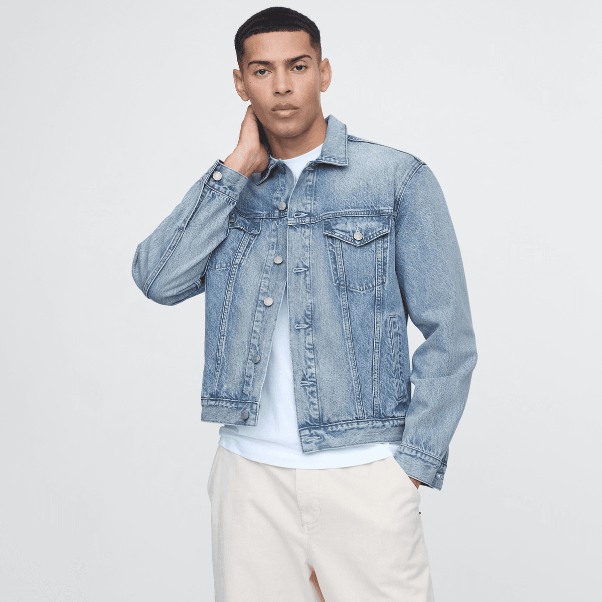 Джинсовая куртка GAP Унисекс Джинсовые Куртки - изображение 3