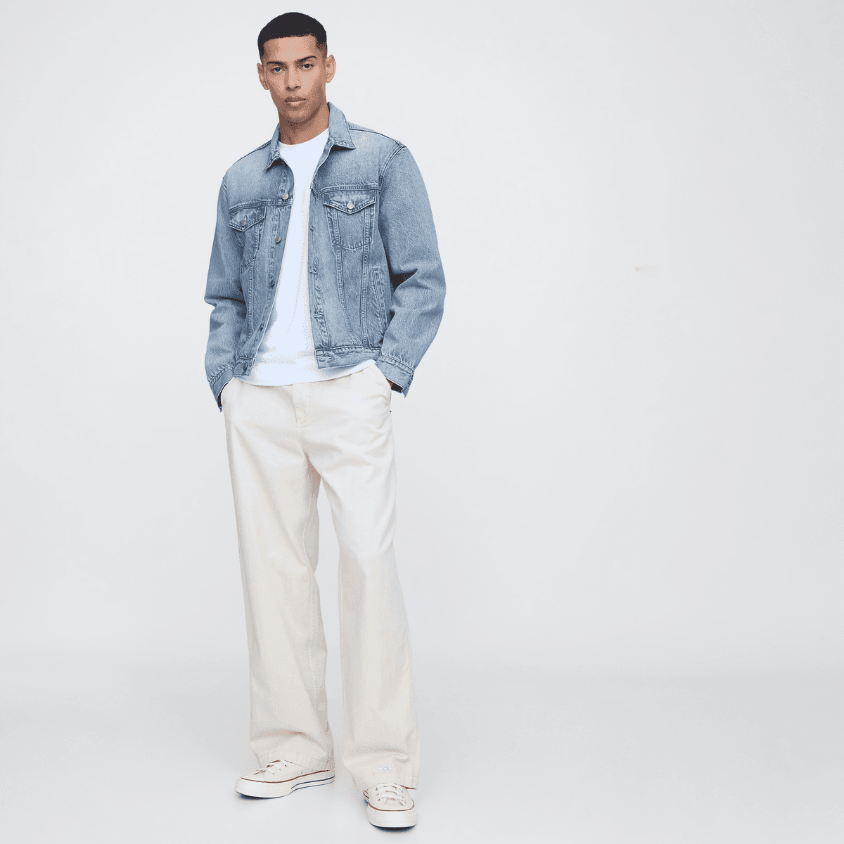Джинсовая куртка GAP Унисекс Джинсовые Куртки - изображение 4