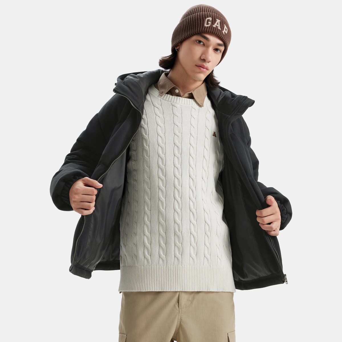 Зимняя куртка GAP Мужской пуховик - изображение 8