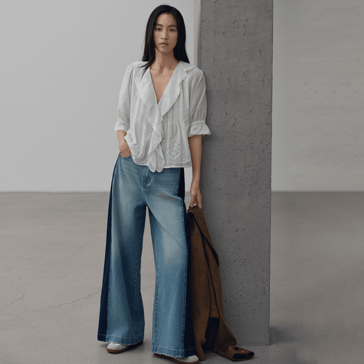 Блузка GAP Белые Женские Рубашки - изображение 3