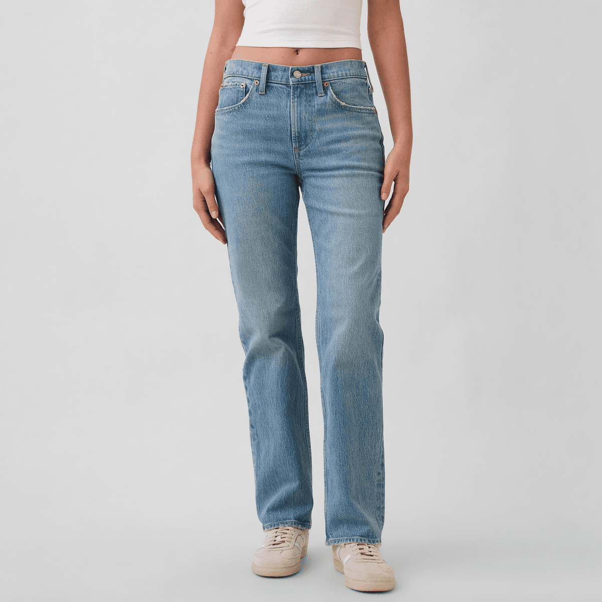 Джинсы GAP Освежающий вариант промытый женские джинсы - изображение 2