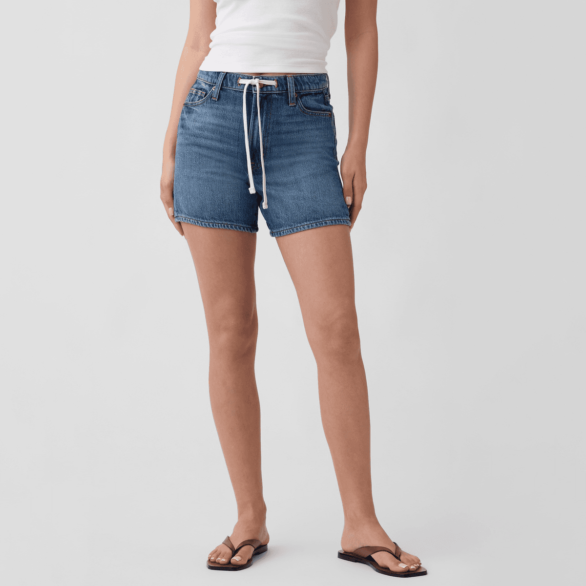GAP Темный цвет Очистка Женские Джинсовые шорты - изображение 2
