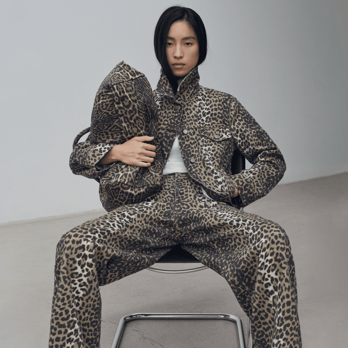 Куртка GAP Леопардовый принт Женские Куртки - изображение 2