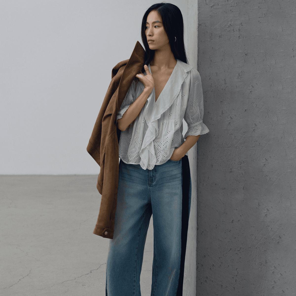 Блузка GAP Белые Женские Рубашки - изображение 4