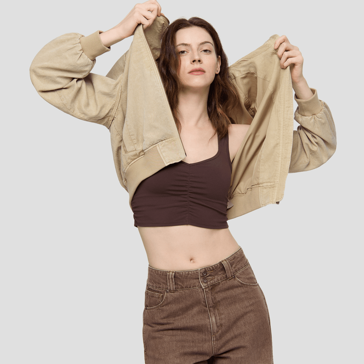 GAP совместное брендирование Хаки Женское пальто - изображение 3