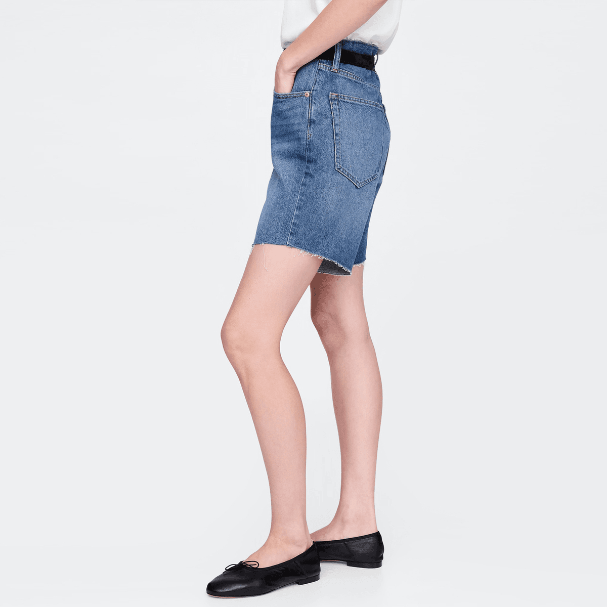 GAP Средняя стирка Женские Джинсовые шорты - изображение 6