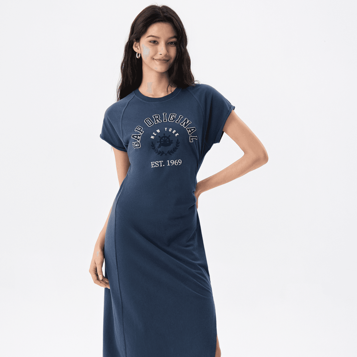 Платье GAP Короткий Sleeved Платье Женские - изображение 12
