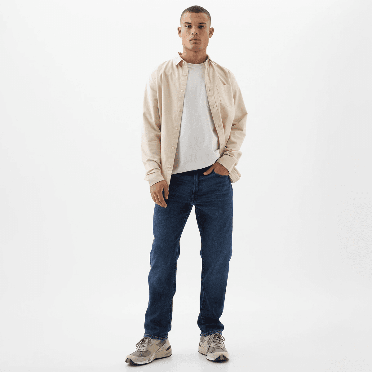 Штаны GAP Темный цвет Очистка Мужские Джинсы - изображение 4