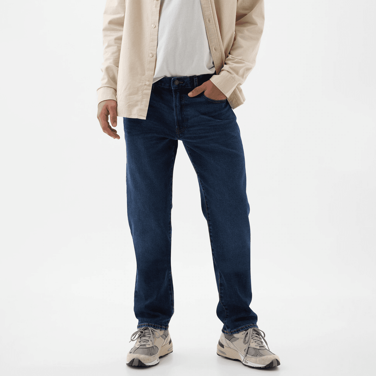 Штаны GAP Темный цвет Очистка Мужские Джинсы - изображение 3