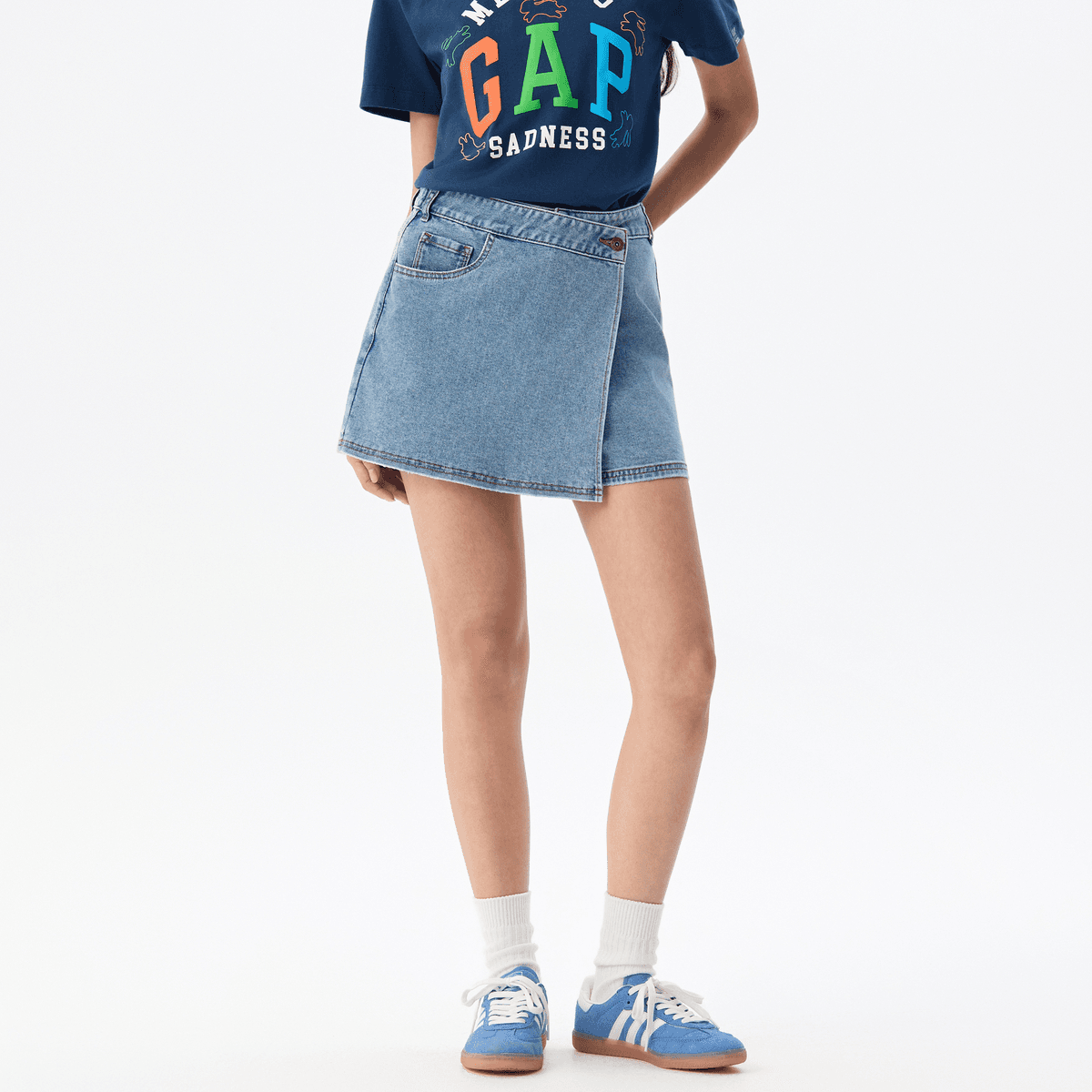GAP MTSS Джинсовые короткие юбки Женские - изображение 5