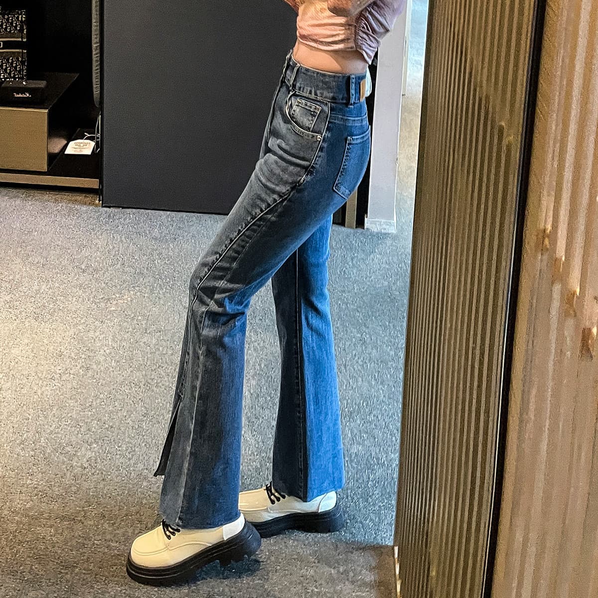 Джинсы Tonlion Medium Blue Women's Jeans Тонлион Средне-синие Женские Джинсы - изображение 3
