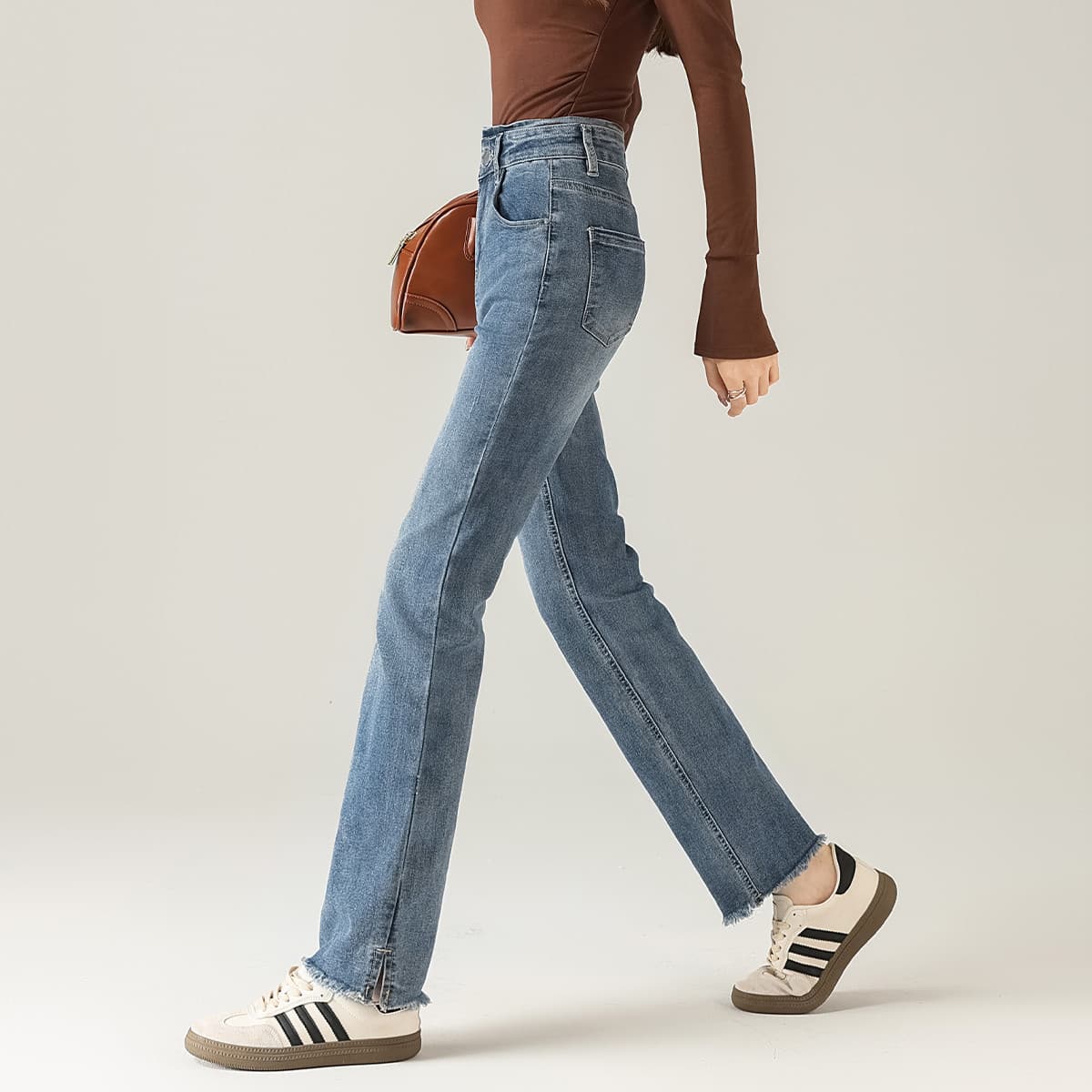 Джинсы Tonlion Medium Blue Women's Jeans Тонлион Средне-синие Женские Джинсы - изображение 3