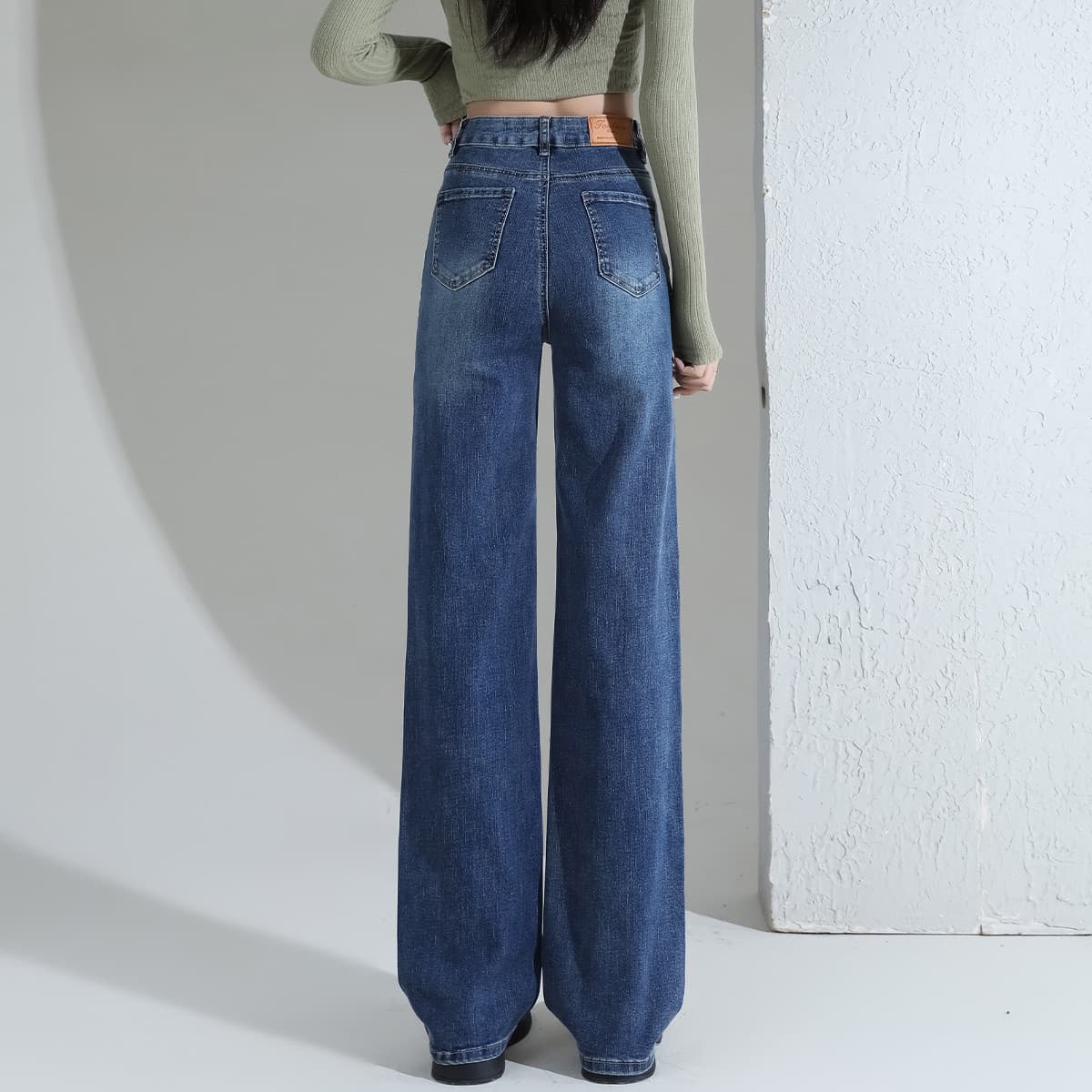 Джинсы Tonlion Medium Blue Women's Jeans Тонлион Средне-синие Женские Джинсы - изображение 4
