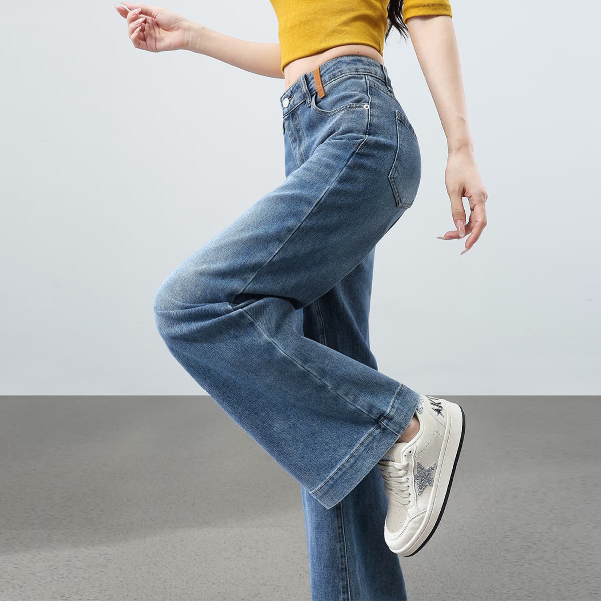 Джинсы Tonlion Medium Blue Women's Jeans Тонлион Средне-синие Женские Джинсы - изображение 3