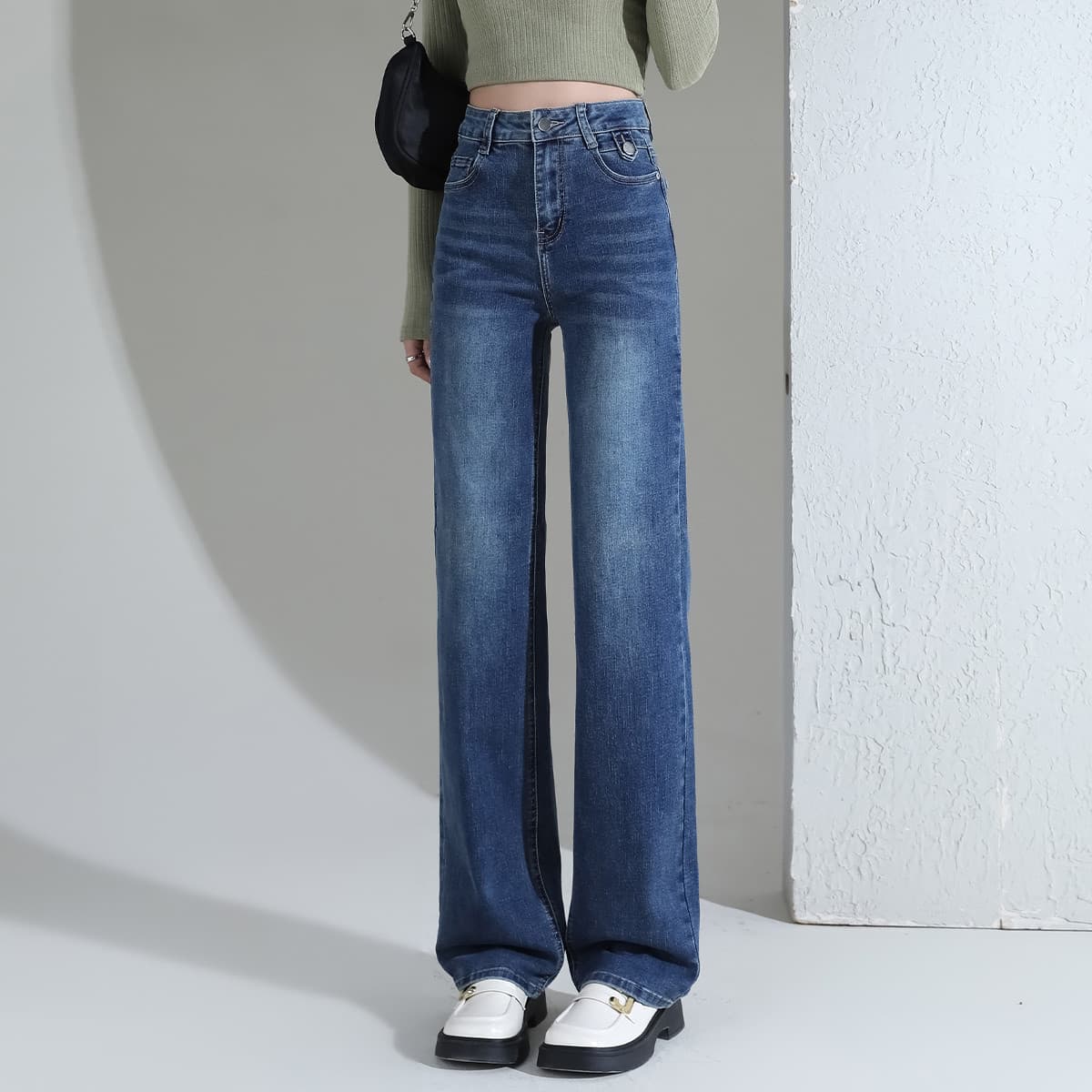 Джинсы Tonlion Medium Blue Women's Jeans Тонлион Средне-синие Женские Джинсы - изображение 2