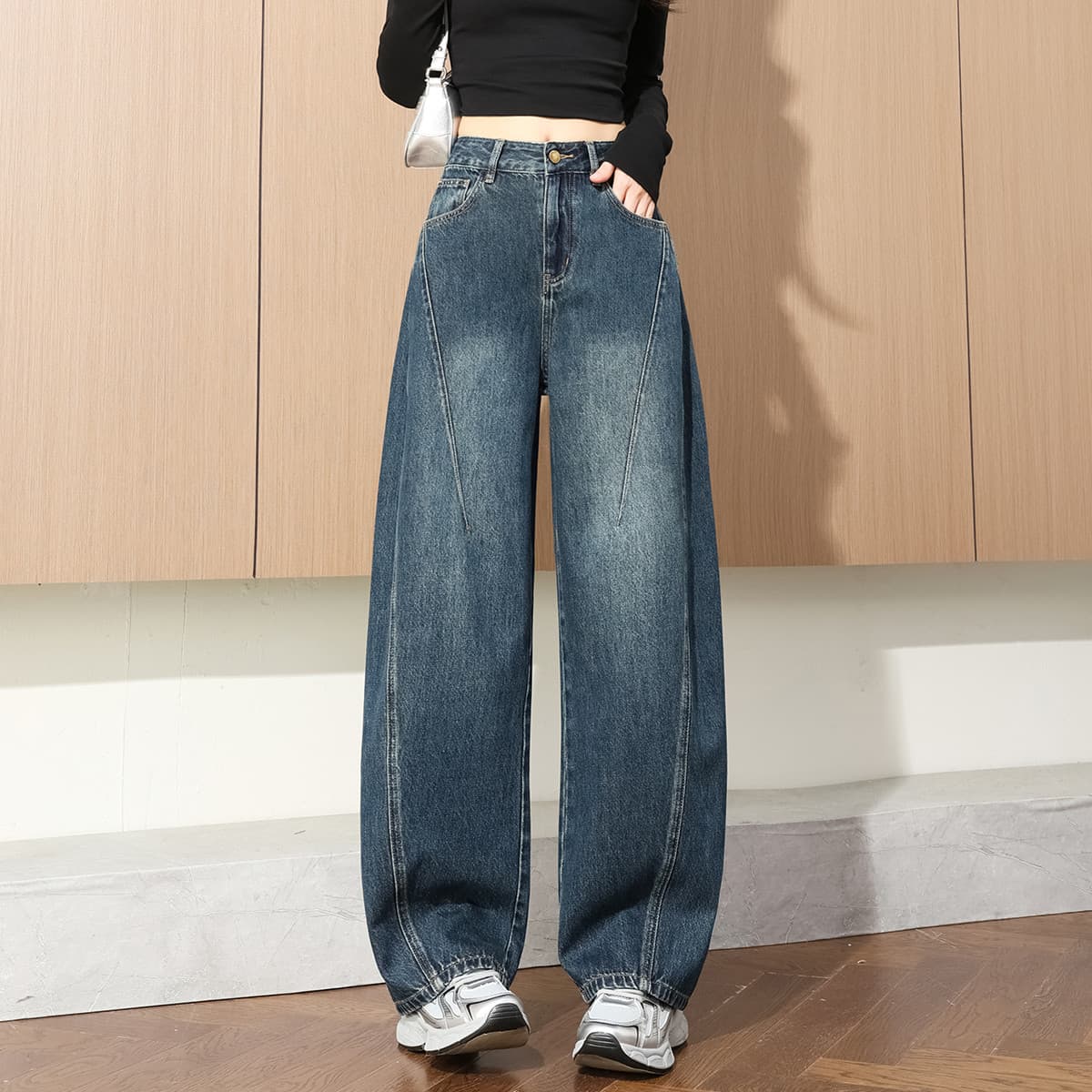 Джинсы Tonlion Blue Women's Jeans Тонлион Синий Женские Джинсы - изображение 2
