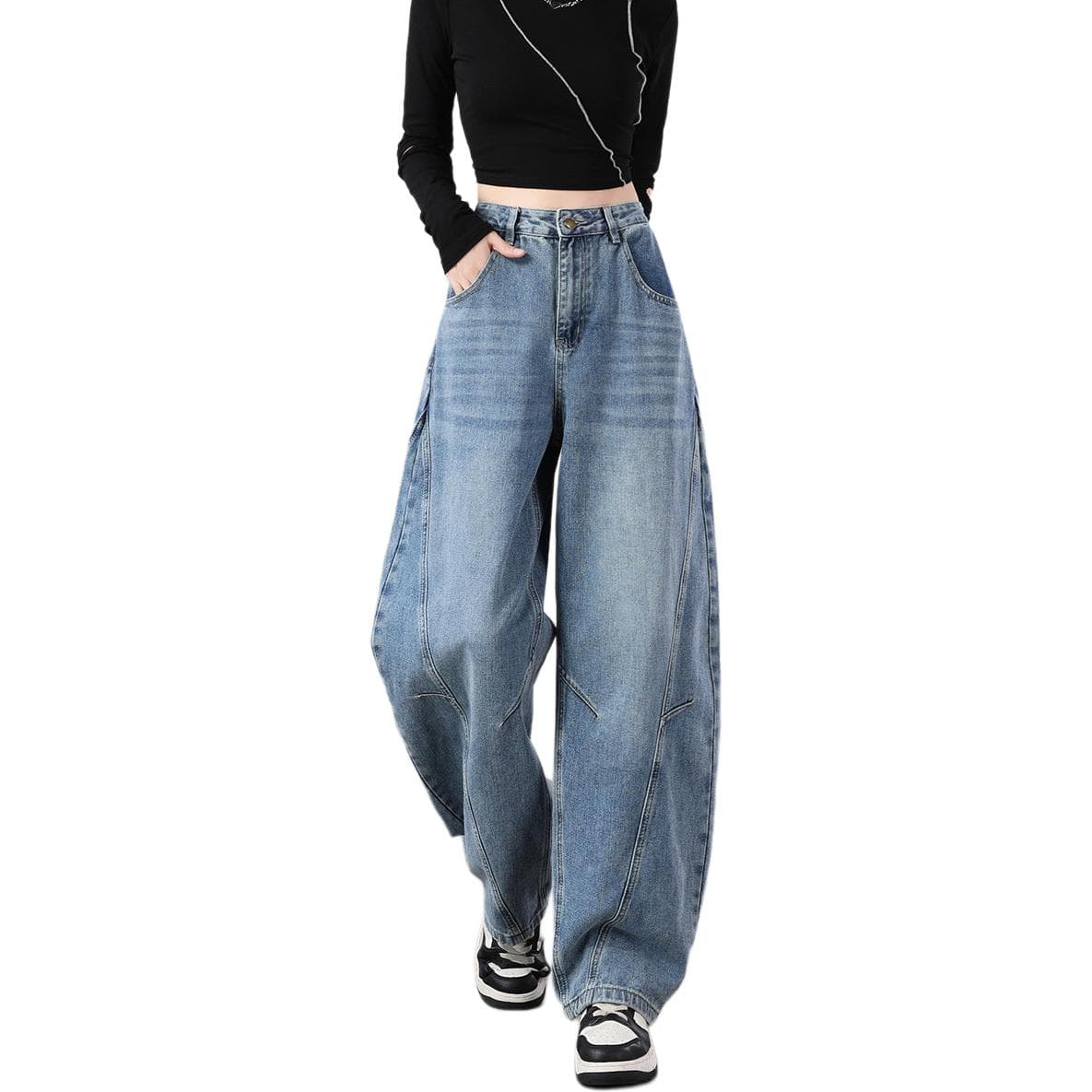 Джинсы Tonlion Medium Blue Women's Jeans Тонлион Средне-синие Женские Джинсы - изображение 2
