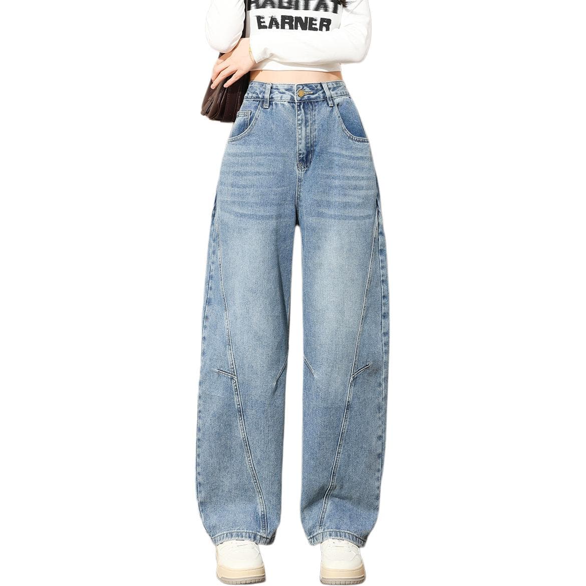 Джинсы Tonlion Medium Blue Women's Jeans Тонлион Средне-синие Женские Джинсы - изображение 2