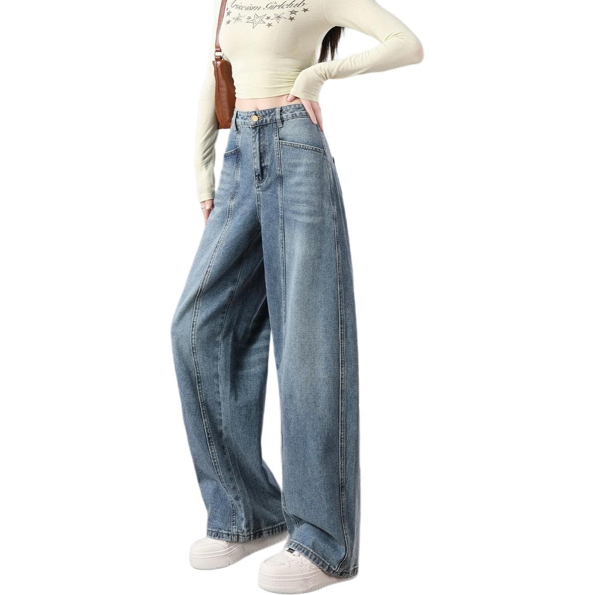 Джинсы Tonlion Medium Blue Women's Jeans Тонлион Средне-синие Женские Джинсы - изображение 2