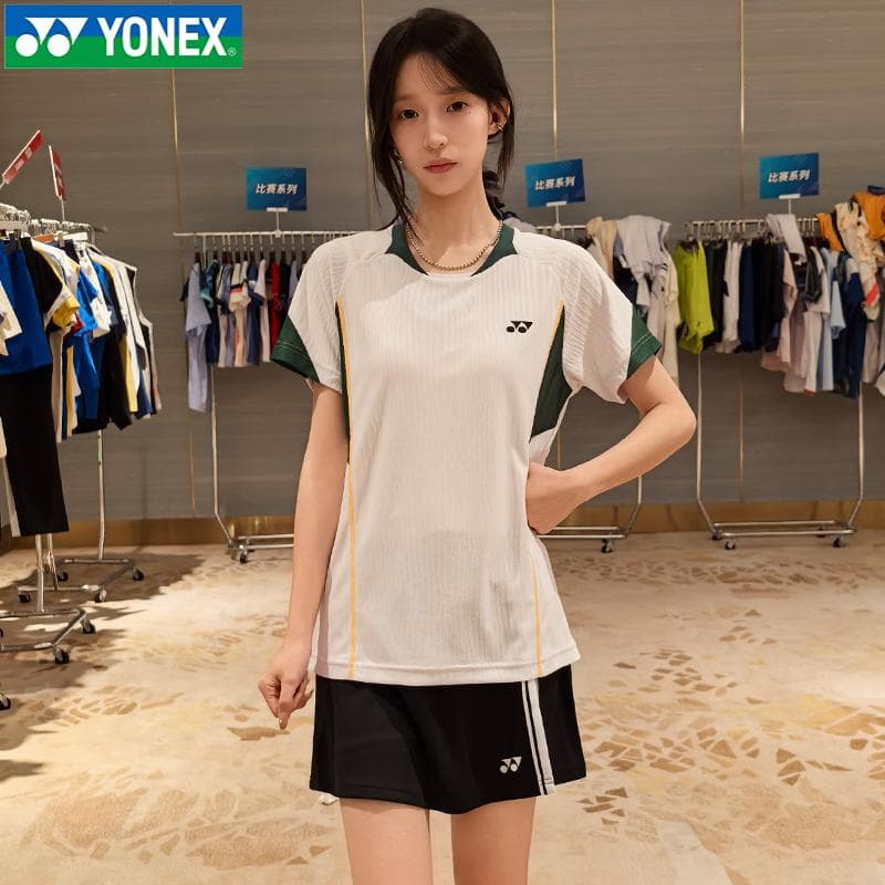 YONEX Белый Женские Топы и Футболки для Бадминтона - изображение 3