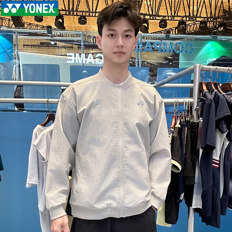 Куртка YONEX Светло-серые Мужские Куртки - изображение 3