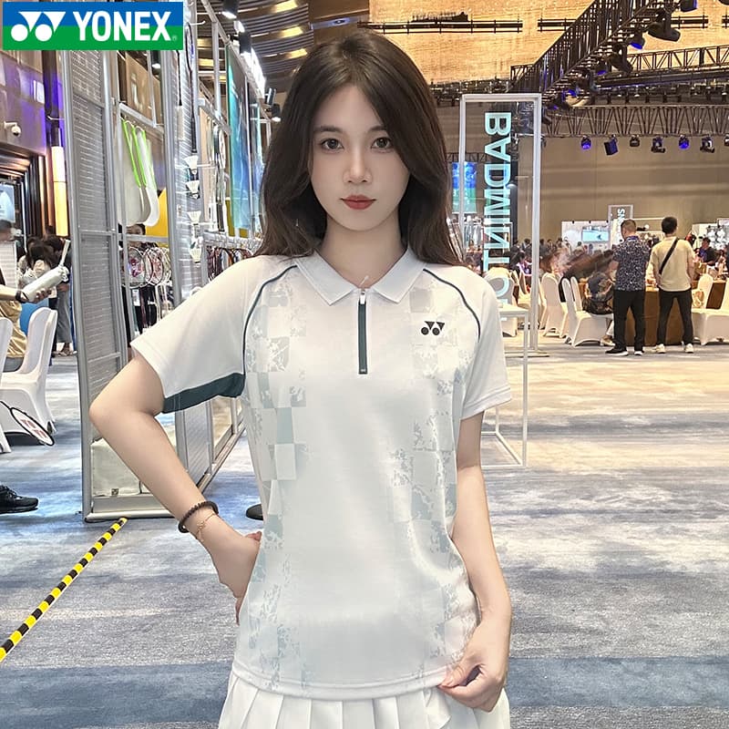 Футболка YONEX Белые Женские T-рубашки - изображение 3