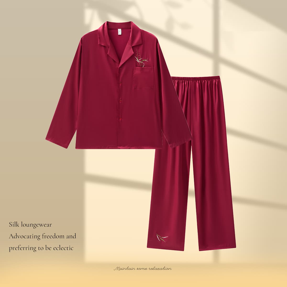 Пижама Jeep KA505 Burgundy Men's Pajama Sets - изображение 2