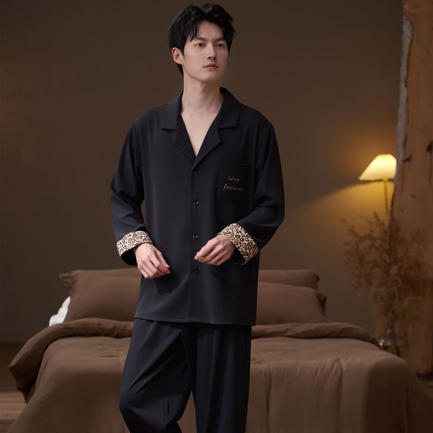 Пижама Jeep KA2211 Pack Long Black Men's Men's Pajama Sets - изображение 3