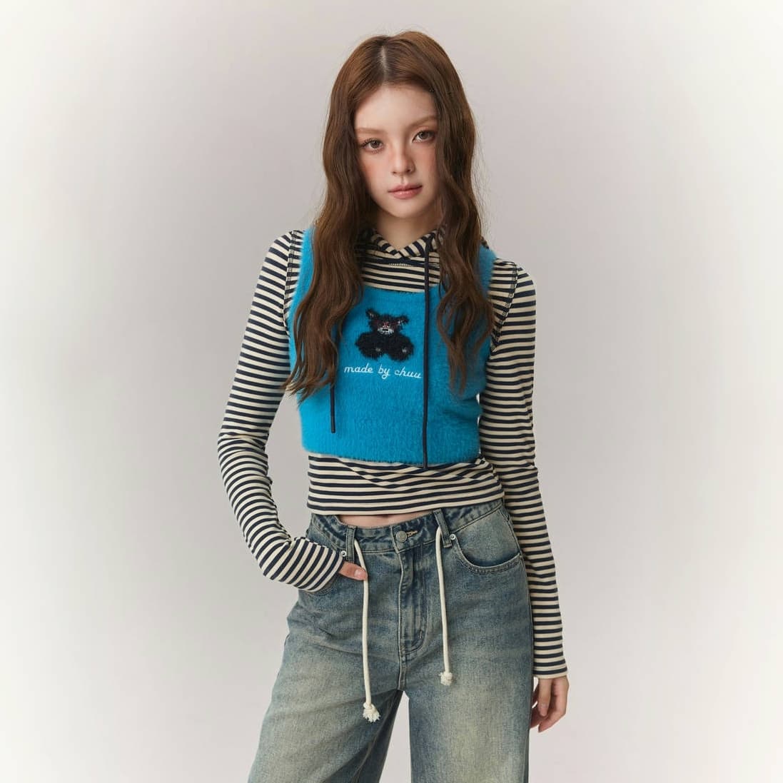 Майка CHUU Sky Blue Женские Майки - изображение 3