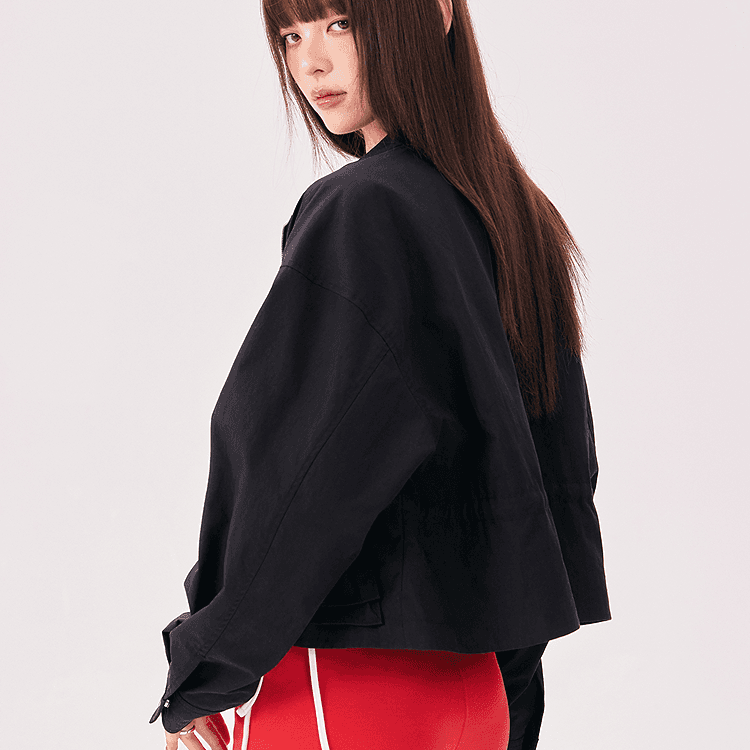 CHUU Черное Женское Короткое Пальто - изображение 5