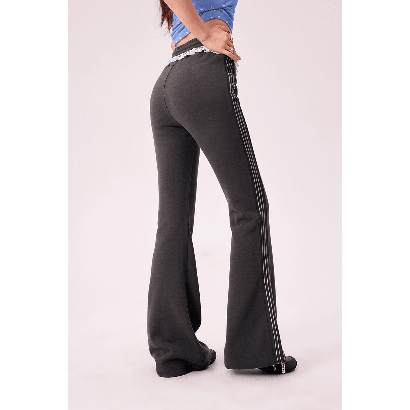 Штаны CHUU Carbon Gray Женские Повседневные Штаны - изображение 4